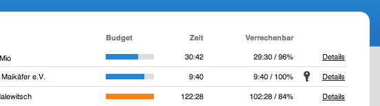 Neues Icon bei aktiviertem Kundenzugang