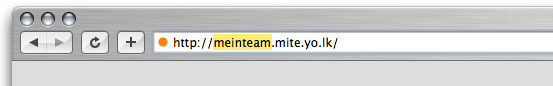 Login unter persönlicher Subdomain